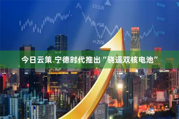 今日云策 宁德时代推出“骁遥双核电池”